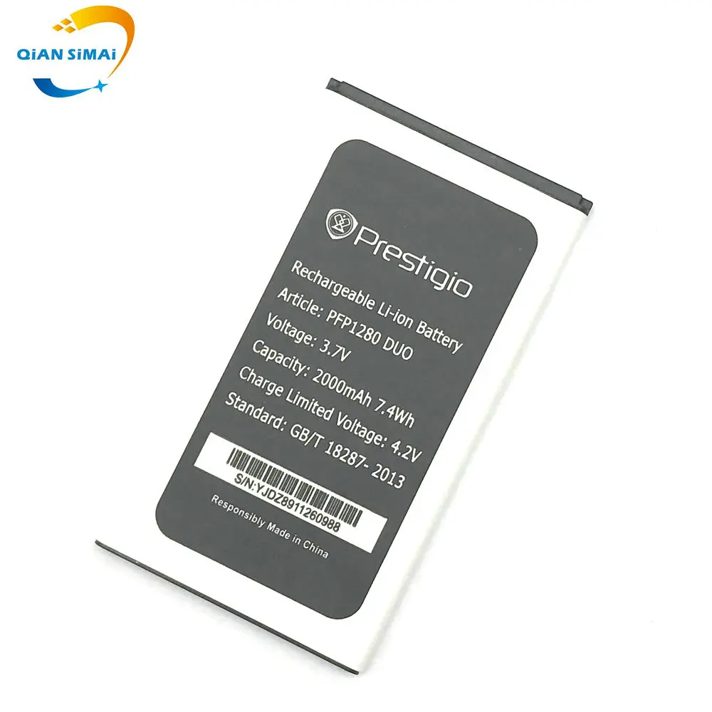 Новый высококачественный аккумулятор Prestigio PFP 1280 PFP1280 DUO для мобильный телефон |