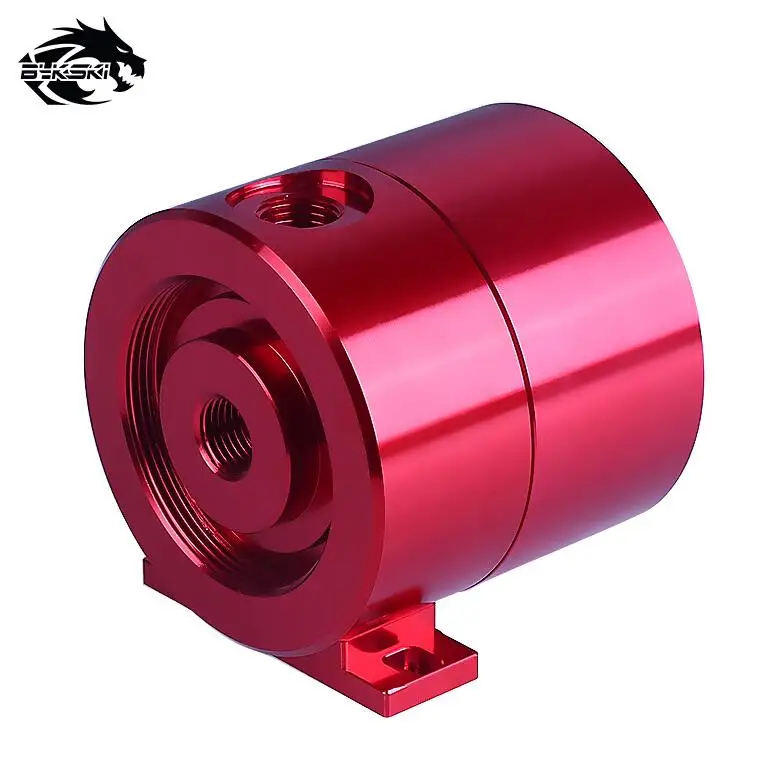 red Bykski DDC насос DC12V TDP10W/максимум 5000 об/мин/Qdistance 4 метра/600л/ч металлическая крышка радиатора диаметр 71 мм* высота 70 мм - Цвет лезвия: red