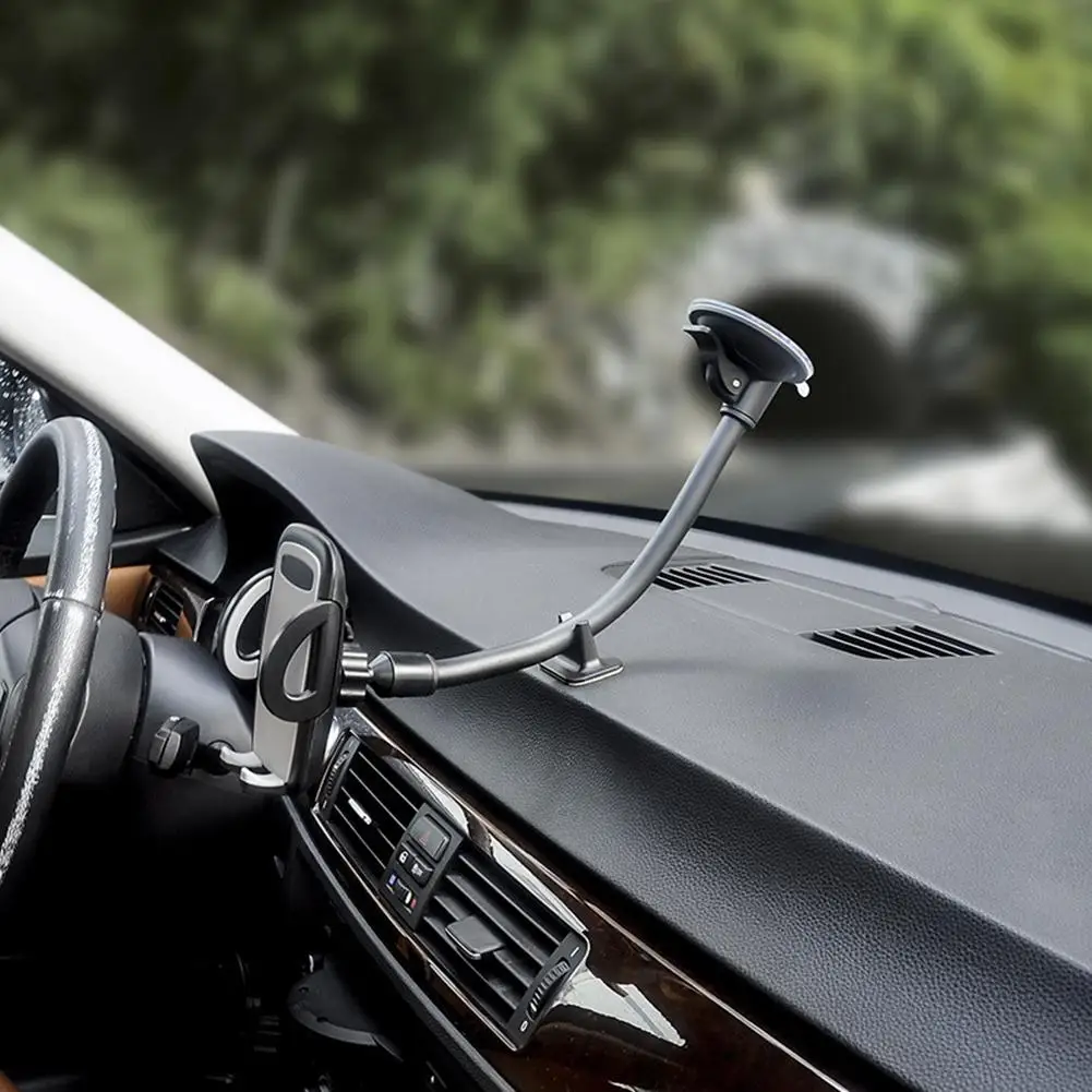 

Suction Cup Long Arm Universal Car Windshield Mobile Phone Holder Stand Bracket