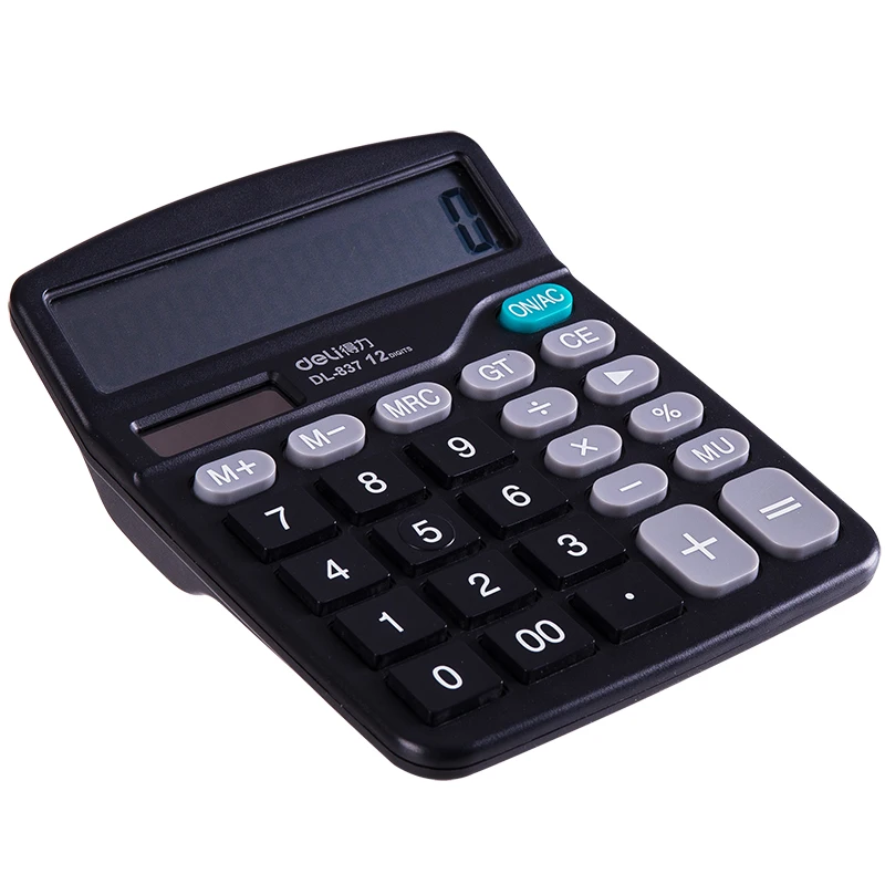 Deli два источника питания солнечный калькулятор для офисного стола учёта школы