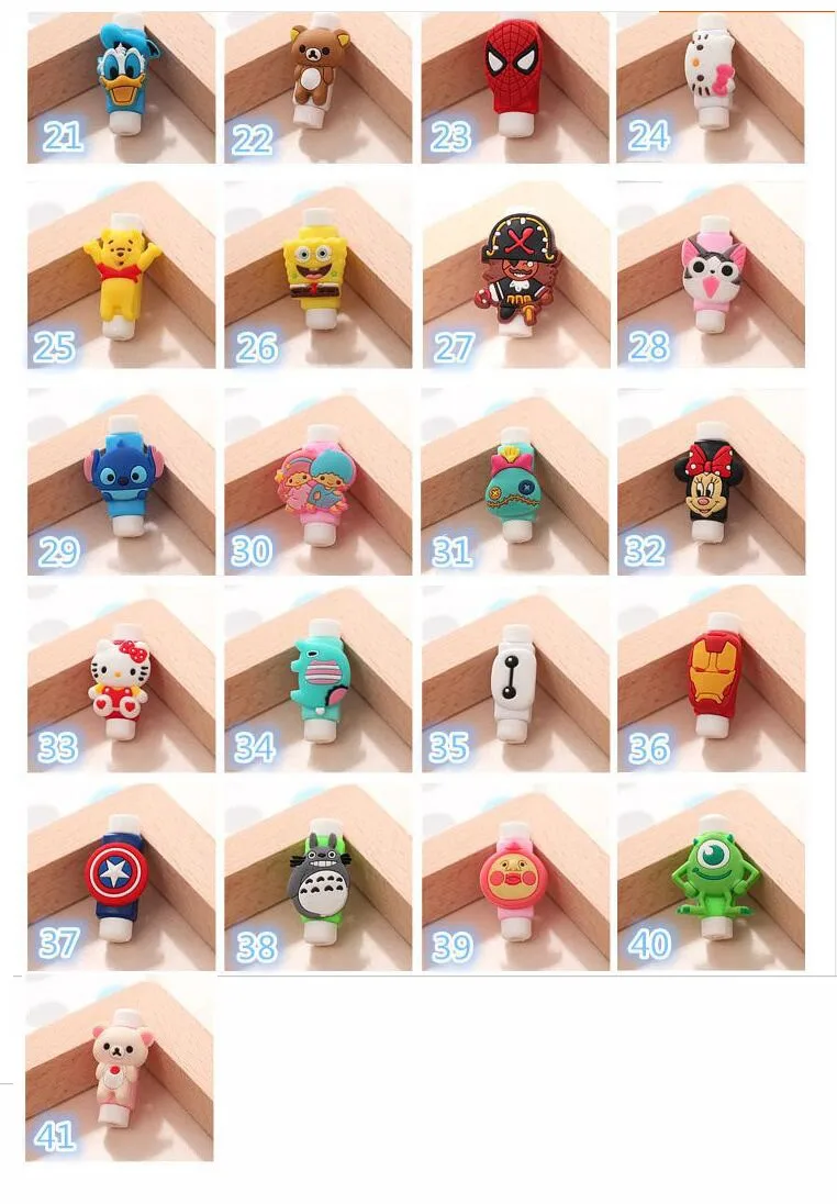 Silicone Digital Cable Protector Cord Protecotor Protective sleeves USB cable winder cover for iphone Samsung Headphone Cord