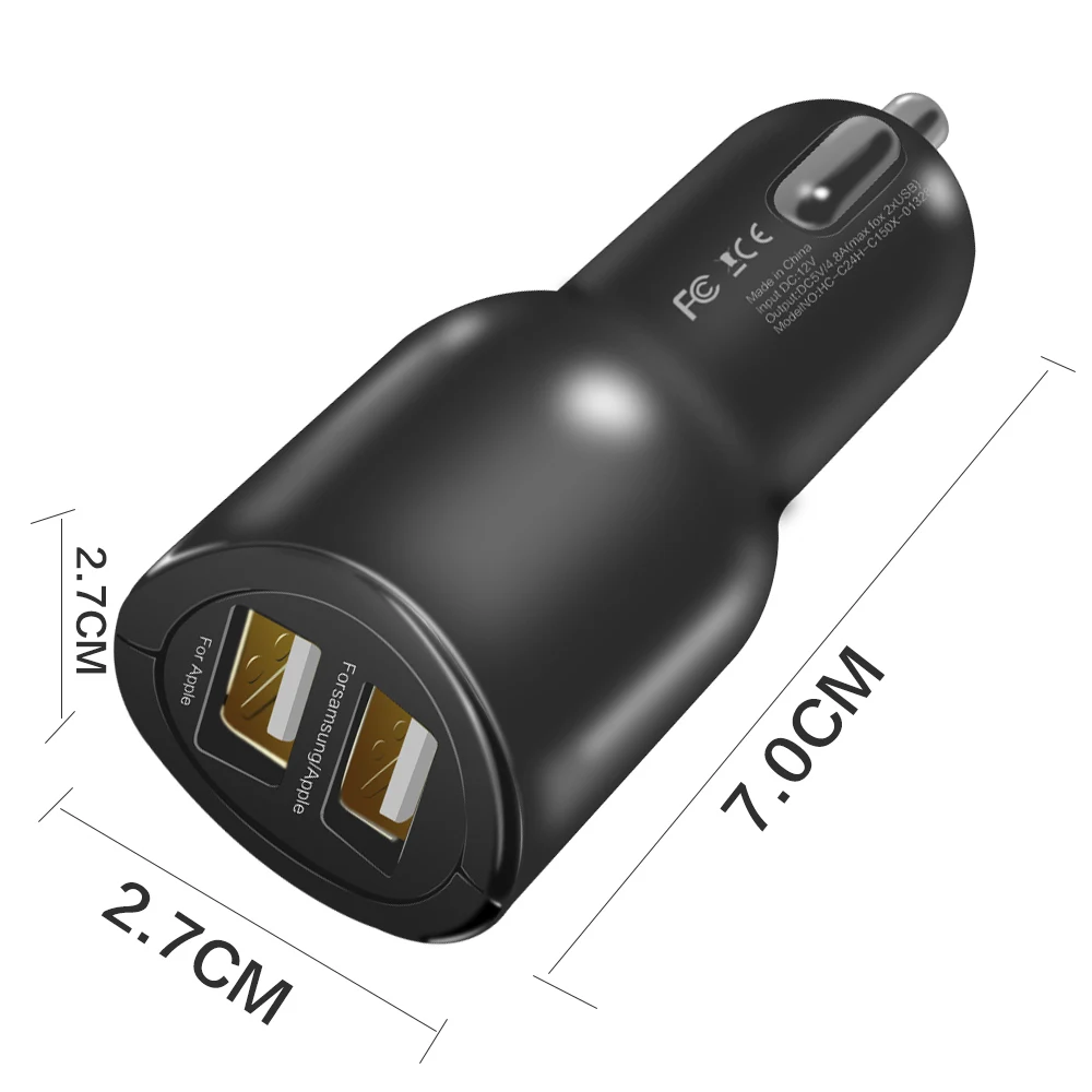 USB Двойной Автомобильное Зарядное Устройство Qualcomm Быстрая Зарядка 3.0 Мобильный