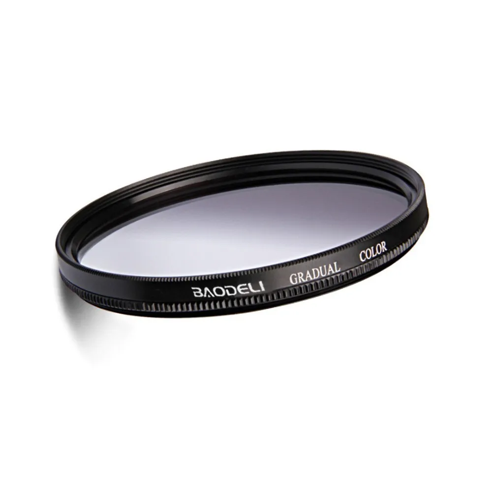 Фильтр градиентный BAODELI серый оранжевый синий красный для Canon 77d Nikon Sony A6000 49 52 55 58 62