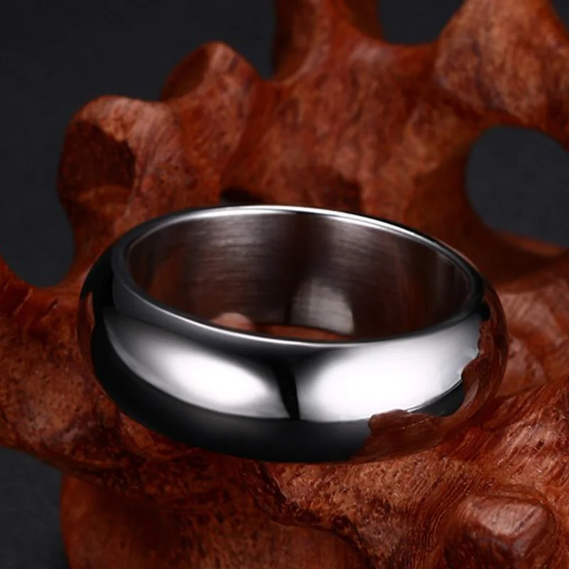 Классическое кольцо Vnox 7 мм для женщин и мужчин обручальное из нержавеющей стали