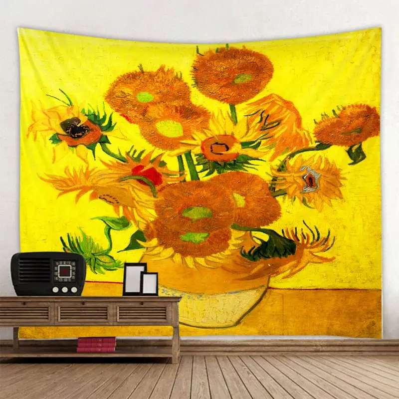 Ван Гог Картина маслом гобелен богемный мандалы настенный подвесной песочный