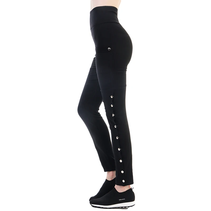 Женские уличные брюки карандаш на осень и весну обтягивающие лоскутные с