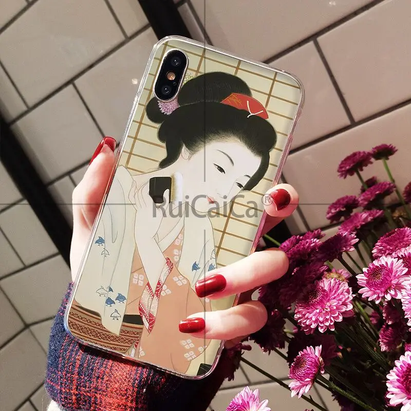 Ruicaica Ukiyo-e в японском стиле красивый чехол для телефона Apple iPhone 8 7 6 S Plus X XS MAX 5 5S SE XR