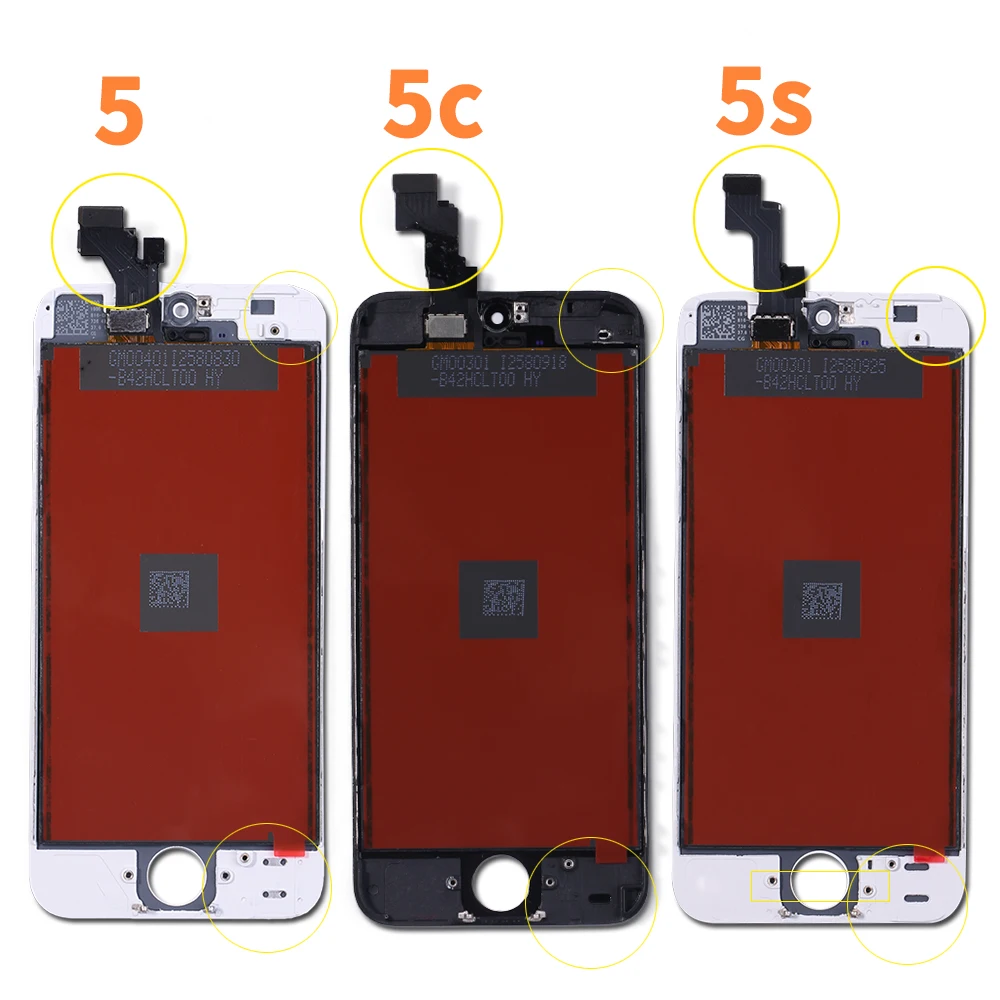 ЖК дисплей AAA +++ для iPhone 6 Замена сенсорного экрана 5 5s 6plus 6s 4 + закаленное стекло - Фото №1