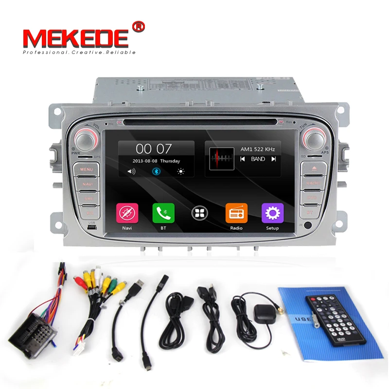 Бесплатная доставка 2Din 7 дюймов Автомобильный DVD для FORD FOCUS 2 MONDEO S-MAX 2008-2011 с радио GPS
