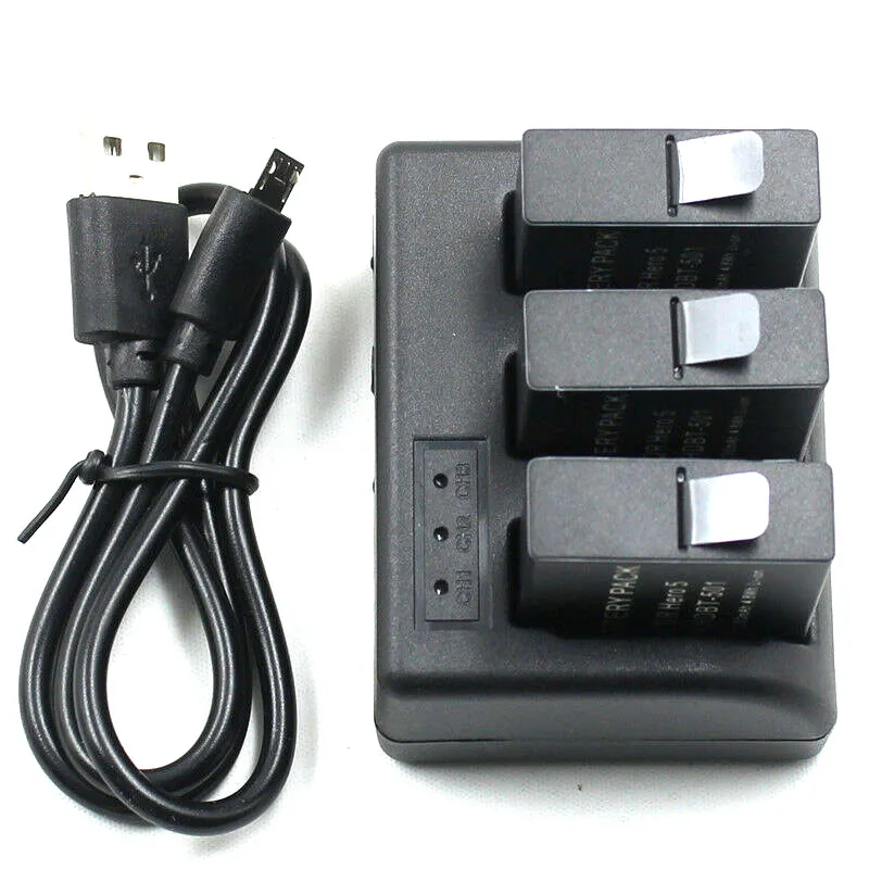 Набор 3 8 V 1250 мА/ч AHDBT 501 Батарея с USB три Порты и разъёмы Зарядное устройство для