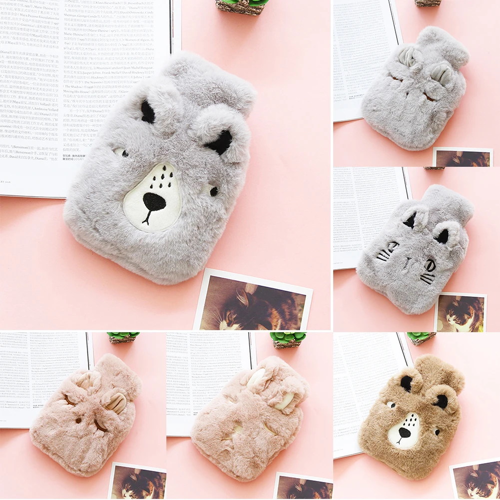 Студенческая Мягкая Теплая бутылка плюшевая зимняя прочная переносная