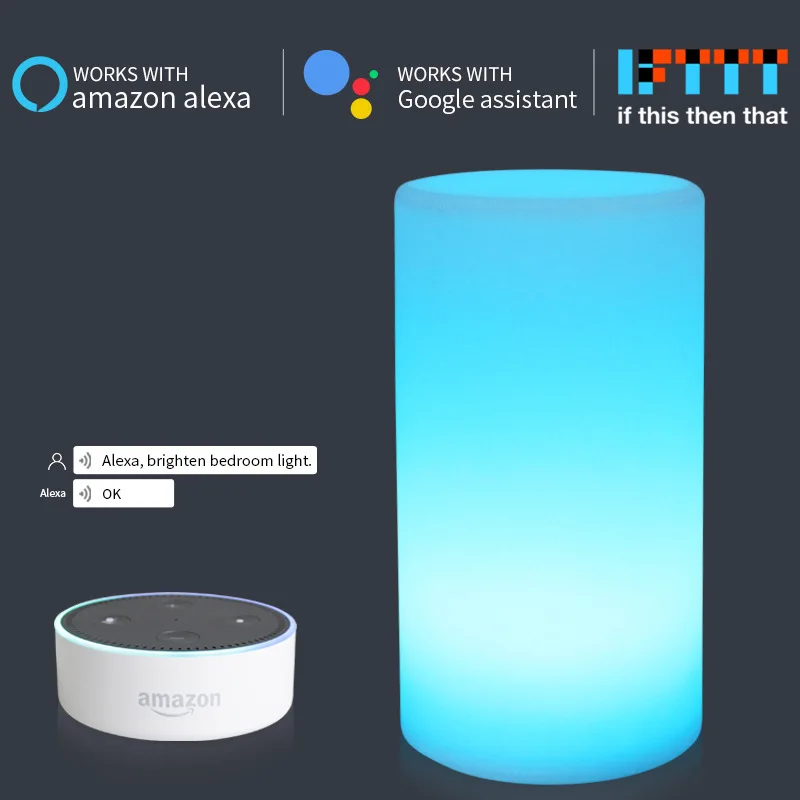Диалог свет что новый Wi Fi Smart домашнее украшение для стола лампы док с Google дома
