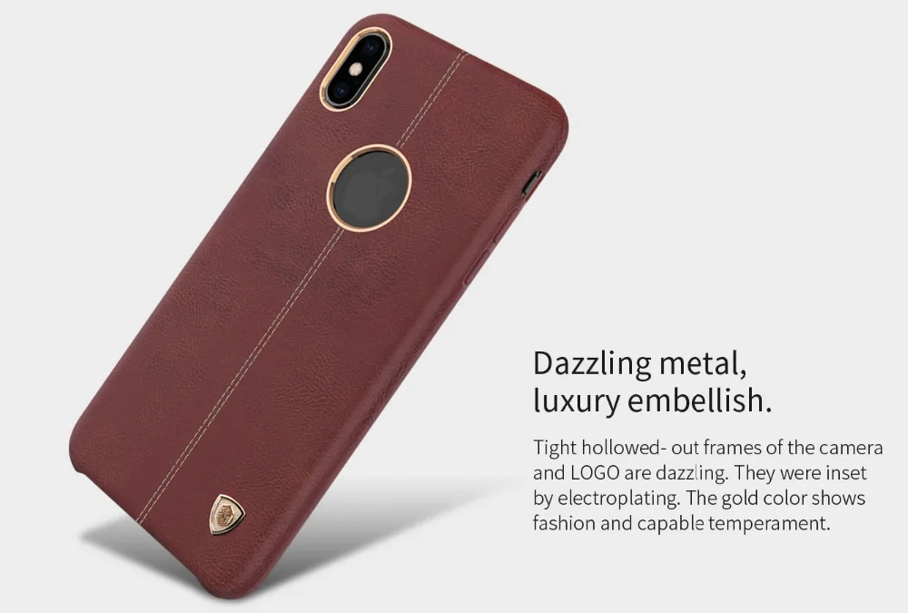 Чехол для телефона Nillkin для iPhone XS Max, кожаный чехол для задней панели, чехол для телефона iPhone XS Max, Роскошный Ретро Чехол, ультра тонкий Caso