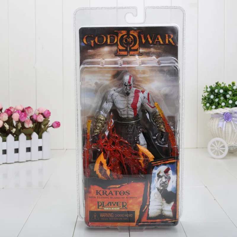 

Модель игрушек из ПВХ, 18 см, 7 дюймов, GOD of WAR Kratos, версия с пламенем