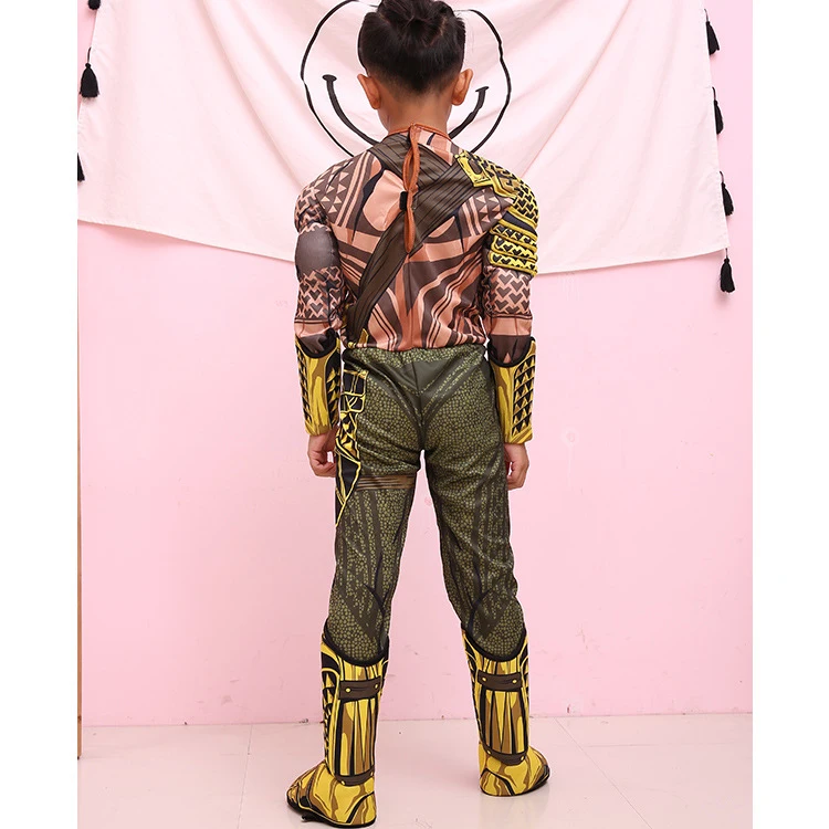 Роскошный детский костюм для Хэллоуина с изображением мускулатуры на рассвет