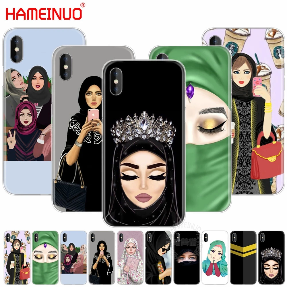 Hijab красивые мусульманские девушки, женские чехлы для сотового телефона,  чехол для iphone X, 8, 7, 6, 4, блестящие 5, блестящие 5c, 6s plus |  AliExpress