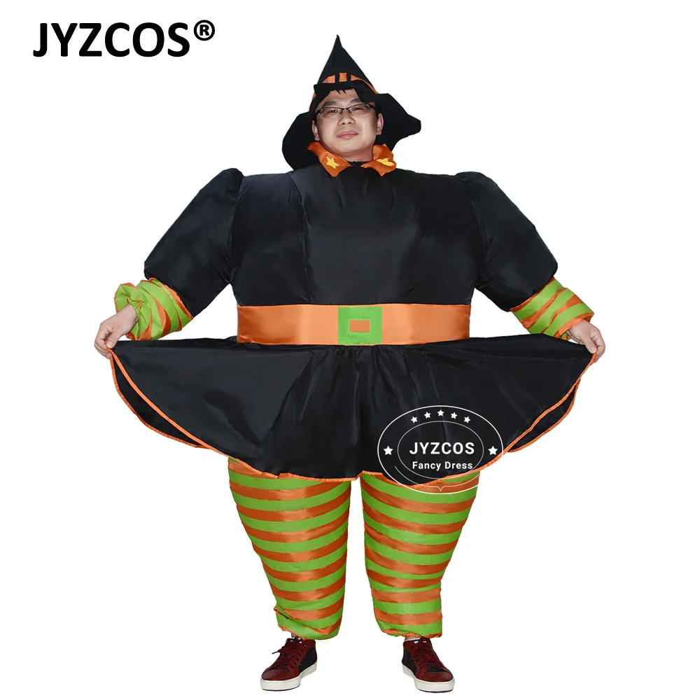 JYZCOS надувной костюм ведьмы для взрослых костюмы на Хэллоуин женщин Пурим