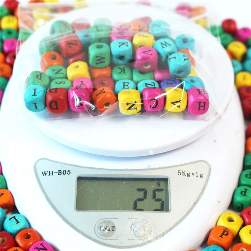 25 г/пакет окружающей среды многоцветная роспись деревянный свободные