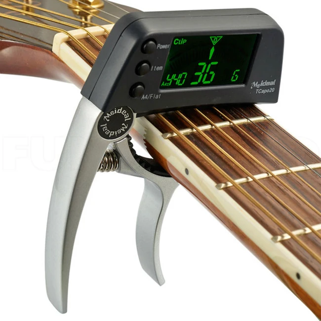 Meideal TCapo20 Мини Цифровой Capo Гитары Электронный Клип На Гитарный Тюнер с LED + Высокая