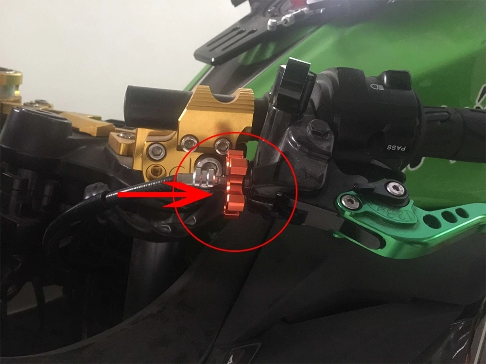 Универсальный алюминиевый регулятор кабеля сцепления для мотоцикла CNC Kawasaki Z900