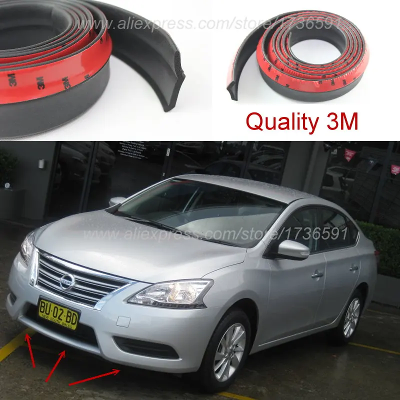 Для Nissan Teana X Trail Qashqai Livina Sylphy Tiida Sunny March Pulsar автомобильный бампер дефлектор с губами