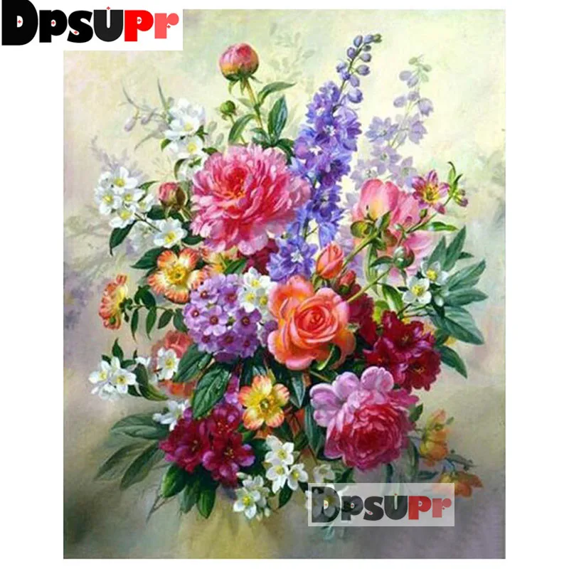 Dpsupr Новый % 100 полный квадратный/круглый DIY букет для алмазной вышивки 5D