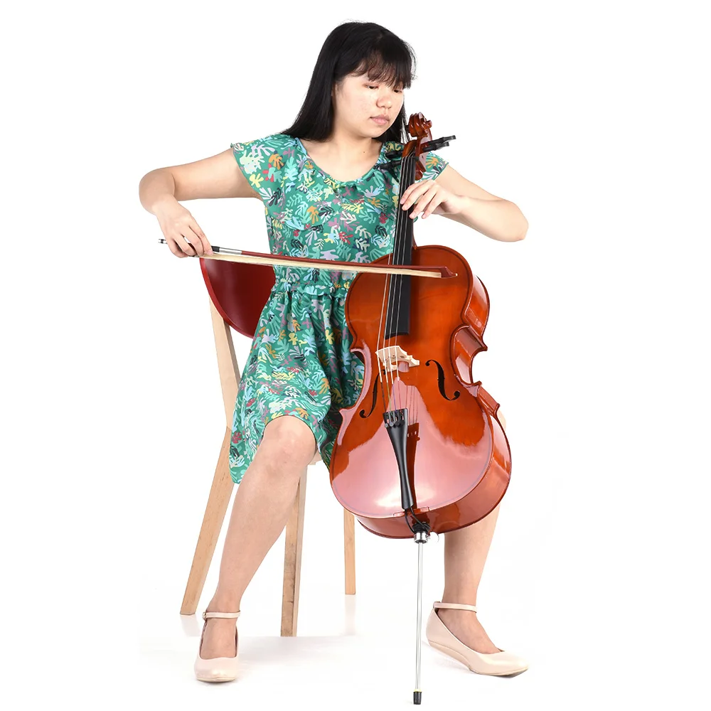 1/2 деревянная Виолончель с глянцевой отделкой липа доска для лица бантом