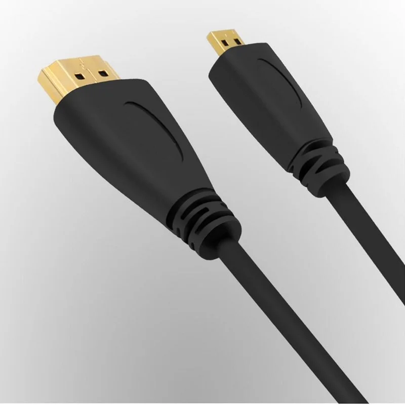 Кабель Micro HDMI (тип D) совместимый A) позолоченный (высокая скорость) поддерживает