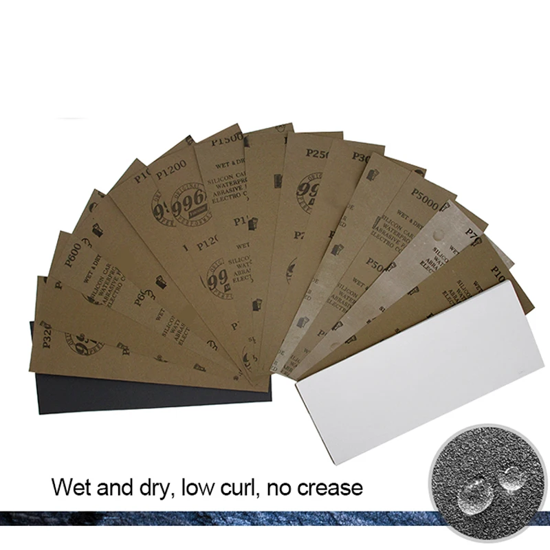 50PCS 230*93 mm Sanding Paper Sandpaper 320-10000 Grit Wood Polishing Tools Wet And Dry Sand Grinding Abrasive | Инструменты