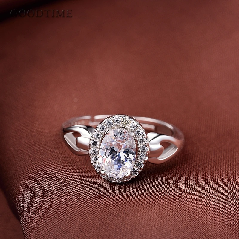 

Noble Women Ring 925 Sterling Silver Jewelry Cubic Zirconia Rings Silver 925 Jewelry Wedding Bridal Silver Rings For Female Gift