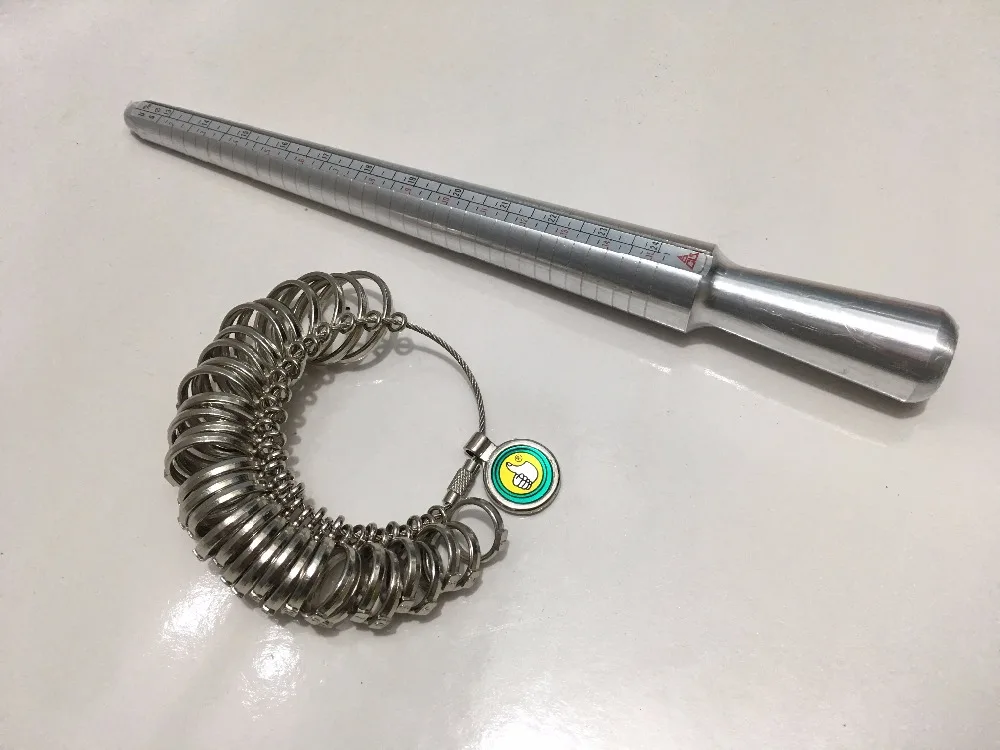 1 комплект Серебряное кольцо размер r пальца Ювелиры измерительная палка