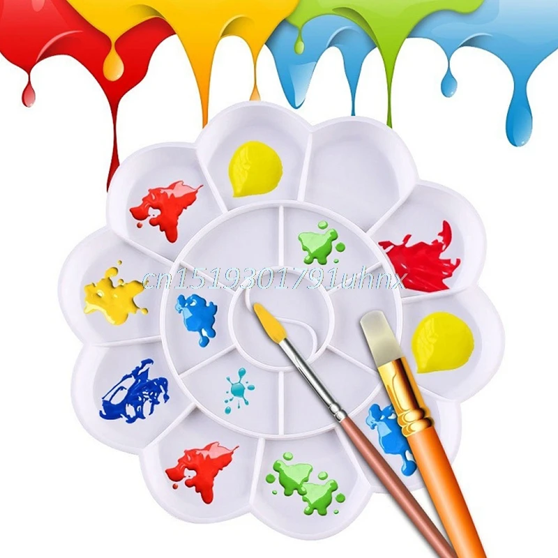 

18Well Watercolor Plastic Oil Painting Tray Mixing Palette Artist Drawing Supply