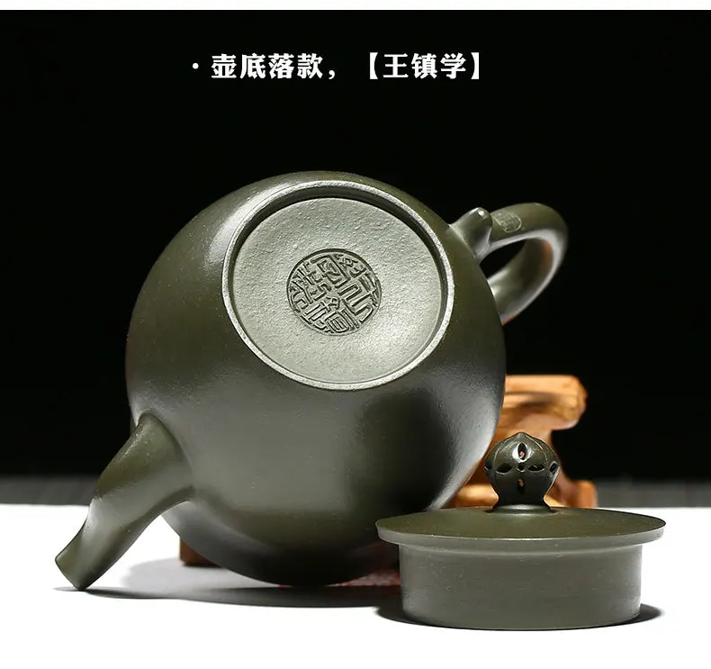 Sand Huyuan Mine celetial blue mud master Wang Zhenxue ручной работы аутентичный Yunding чайник и чайный набор одного поколения