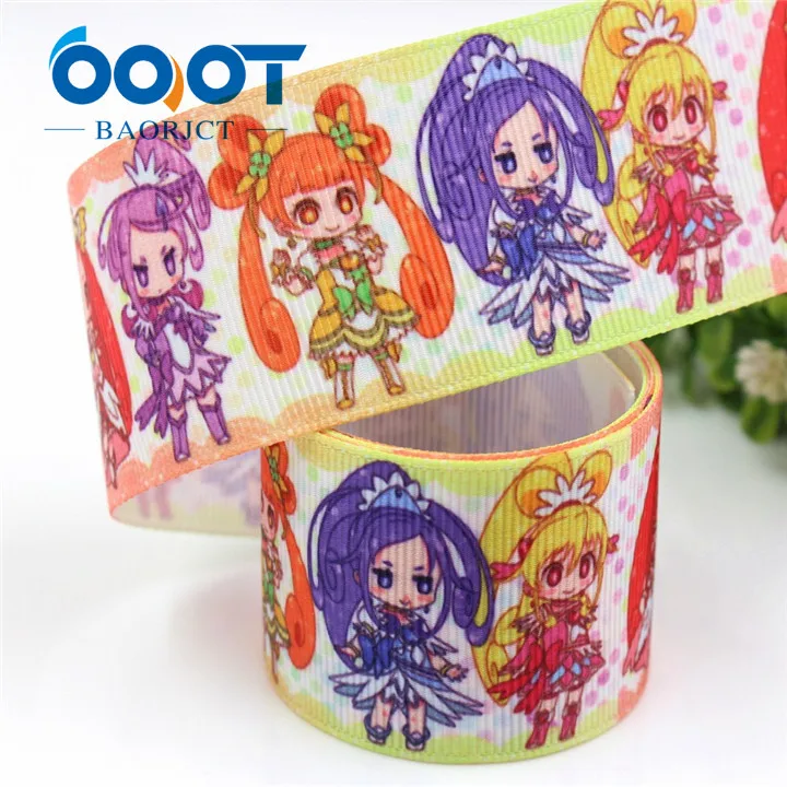 G-18801-725 OOOT BAORJCT G-18801-719, 38 мм 10 ярдов мультфильм ленты термотрансферный Печатный корсаж Свадебные DIY ручной работы материал - Цвет: G-18801-725