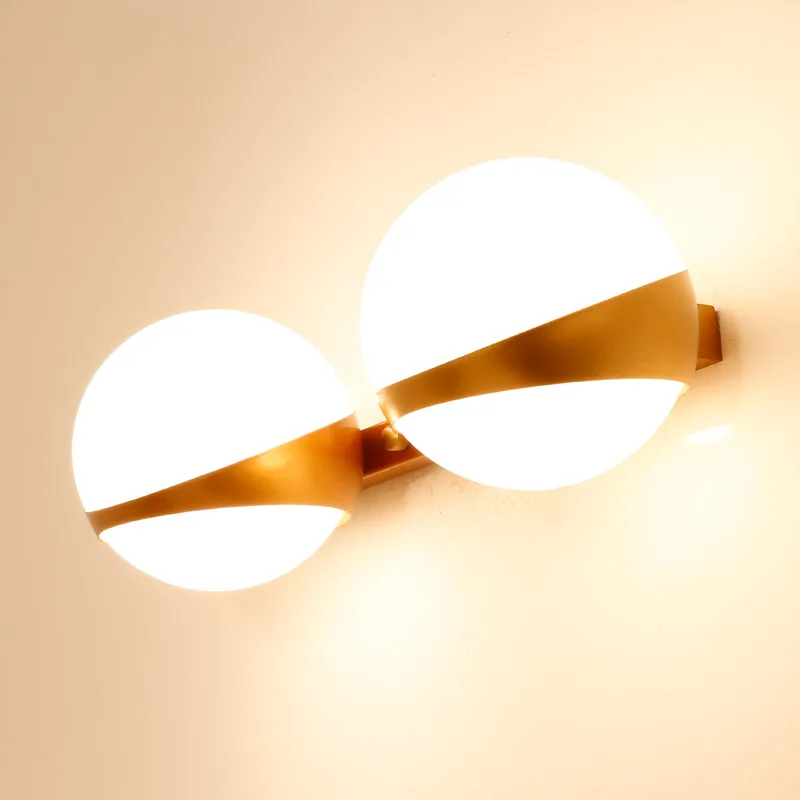 Дизайн Стекло настенный светильник Современный Бра Спальня Кухня лестницы