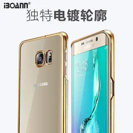 new case for Samsung s6 Phone Case S6edge plus ultra-thin transparent protective sleeve G9280 curved screen PC hard shell |