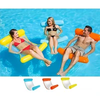 inflatable pool float bed lounger floating bed seat floating chair hammock bed pool kids adult party toys summer beach party fun