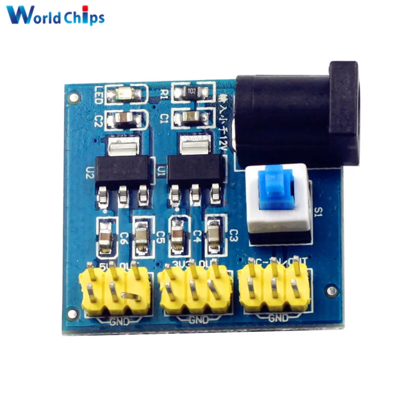 Diymore многоцелевой модуль питания для Arduino 3 В 5 12 преобразователь напряжения на