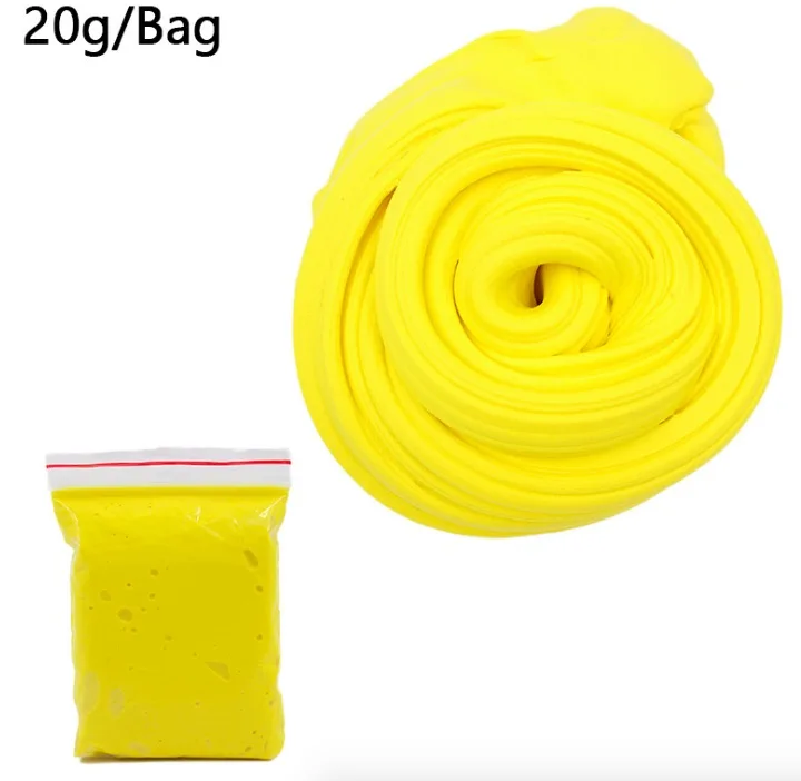 yellow Слизи игрушки глиняные на воздухе сухой Пластилин амулеты слизи пушистый светильник мягкая полимерная глина Fimo шпатлевка прыжки DIY Пластилин для детей - Цвет: yellow