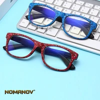 classic retro round blue and red eye frame light anti fatigue anti blue men women reading glasses 0 75 1 25 1 5 1 75 to 4