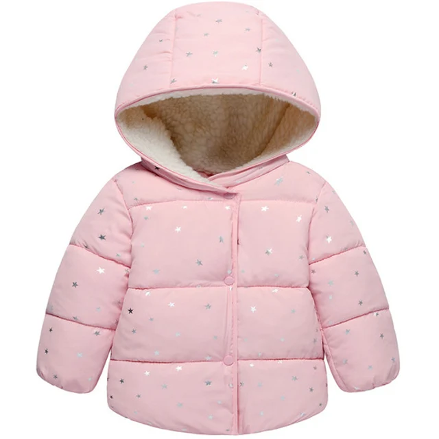 Pink KEAIYOUHUO/зимние пальто для девочек; детская верхняя одежда; Новинка г.; детская одежда; куртка для девочек; пальто; хлопковые теплые куртки для девочек - Цвет: Pink