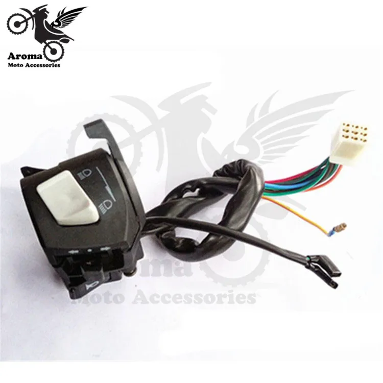 1 пара универсальных черных мотоциклетных переключателей освещение мощности