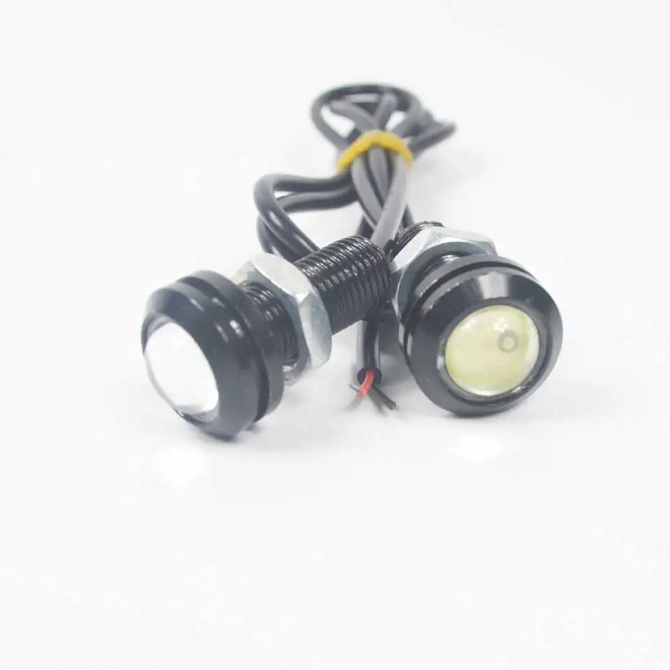 

2PCS DC12V 9W LED 18mm Eagle Eye Light Car Fog DRL Daytime Running Reverse Backup Parking Signal Red Blue Yellow Color Auto