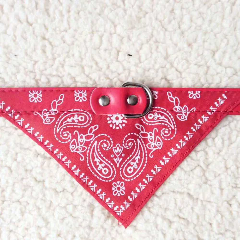Ошейник для собаки бандана шарф шейный платок с кожаным узором пейсли собачья
