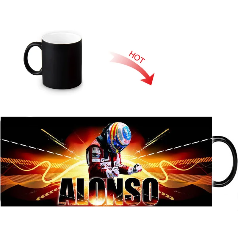 Керамическая кружка Fernando Alonso термочувствительные кружки с изменяющимся цветом