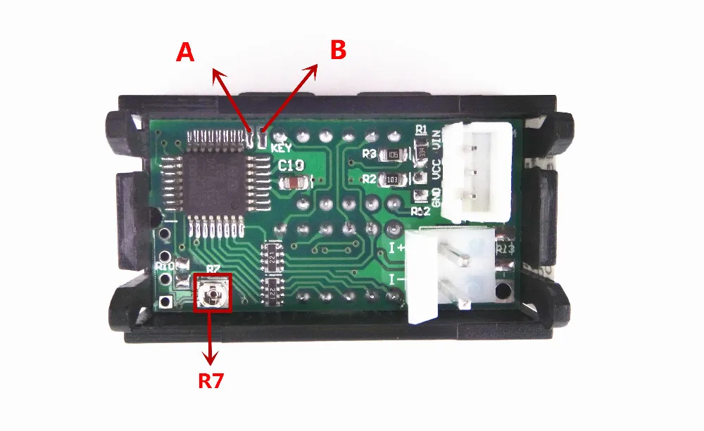 RD без шунта двойной СВЕТОДИОДНЫЙ Дисплей 0,28 DC0-100V/50A автомобильный измеритель напряжения тока цифровой амперметр вольтметр 5 провод [4 шт./партия]