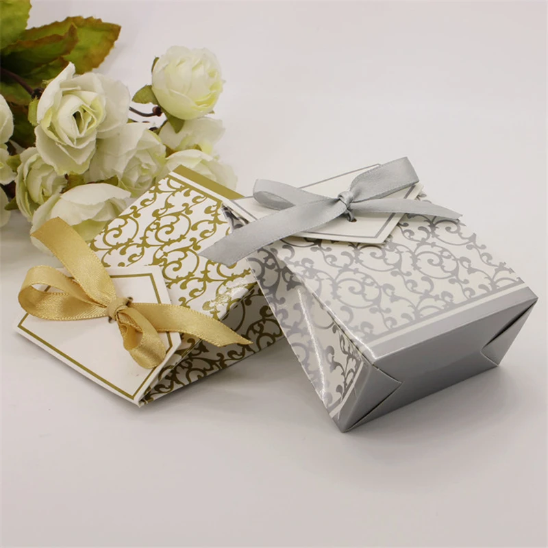 50 шт. декоративные Ленточные коробки для конфет|box for|box for weddingbox decor |