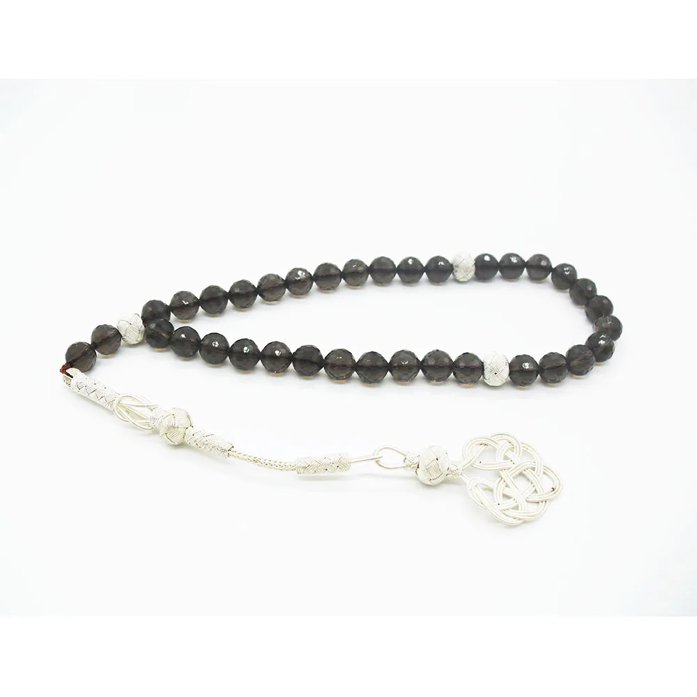 Мусульманские четки/натуральный чай кристалл (дымчатый кварц) 33 Tasbih исламский/1000