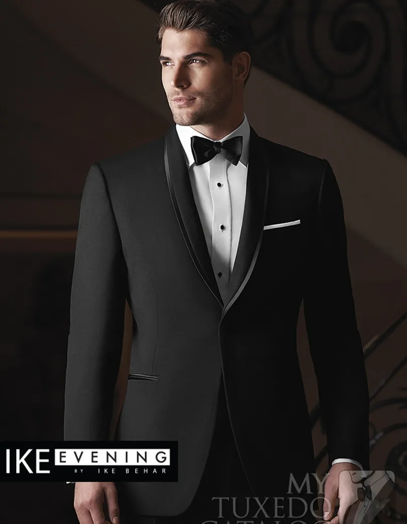 

Bespoke Suits Prom Tuxedo Men Black Groom Wear For Wedding 2022