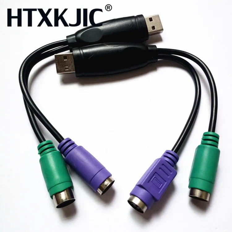 Новый адаптер USB к PS/2 для клавиатуры мыши KVM-сканера черный MOSUNX Futural Digital Лидер